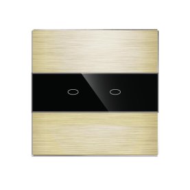Aluminijski touch panel dvije tipke - zlatna