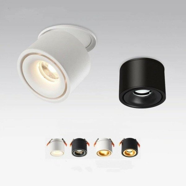 Ugradbeni okrugli LED reflektor Snaga 12W - bijela/zlatna