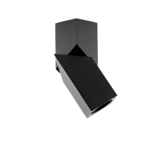 Nadgradni kvadratni LED reflektor Snaga 12W - crna