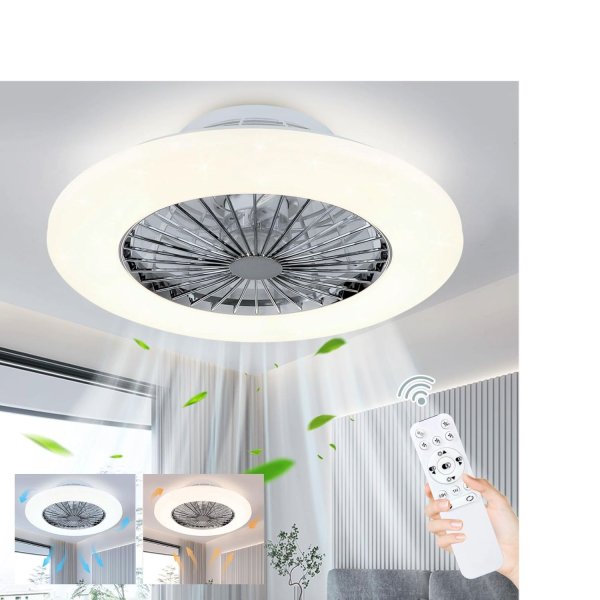 Stropna LED plafonjera sa VENTILATOROM - bijela