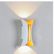 Vrtna zidna lampa Snaga 10W 4000K-bijelo zlatna