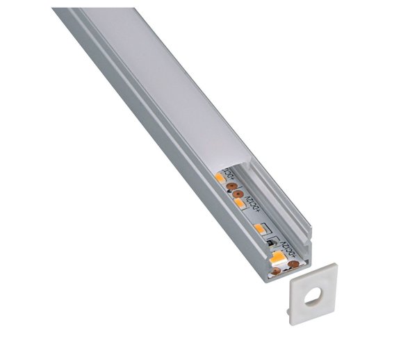 ALUMINIJSKI PROFIL 8,6mm x 10mm x 10,6mm MLIJEČNI POKROV C078