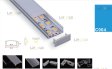 ALUMINIJSKI PROFIL 20.7mm x 23.5mm x 9.75mm MLIJEČNI POKROV C004