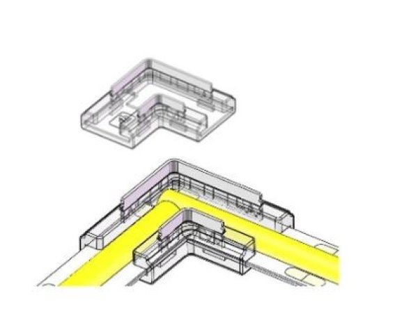 LED mini L-kutni konektor PCB-PCB COB/SMD 8mm-2PIN - HE-S-SC-2PIN-8MM-L