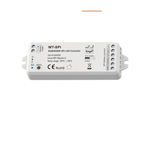 SPI LED kontroler WI-FI TUYA & RF RGB/RGBW WT-SPI