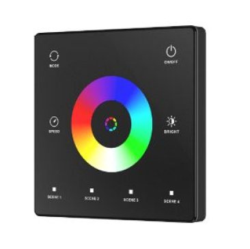 LED SPI RF touch daljinski polukrug za dimanje RGB/RGBW SPI trake 4scene - TWS-12