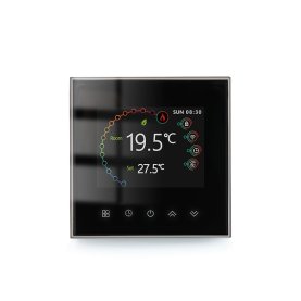 Programabilni digitalni termostat - plinski sustav/vodeni sustav (crna)