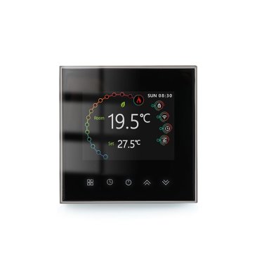 Programabilni digitalni termostat - plinski sustav/vodeni sustav (crna)