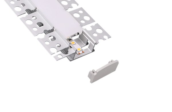 ALUMINIJSKI PROFIL UGRADBENI-FLEXIBLE 19mm x 59mm x 12mm MLIJEČNI POKROV C610