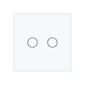 Stakleni panel dvije tipke  - bijeli