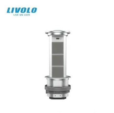 Livolo Smart izvlačna utičnica (Wireless) crna - prazna