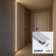 ALUMINIJSKI PROFIL UGRADBENI 13mm x 15mm x 38,5mm MLIJEČNI POKROV C141