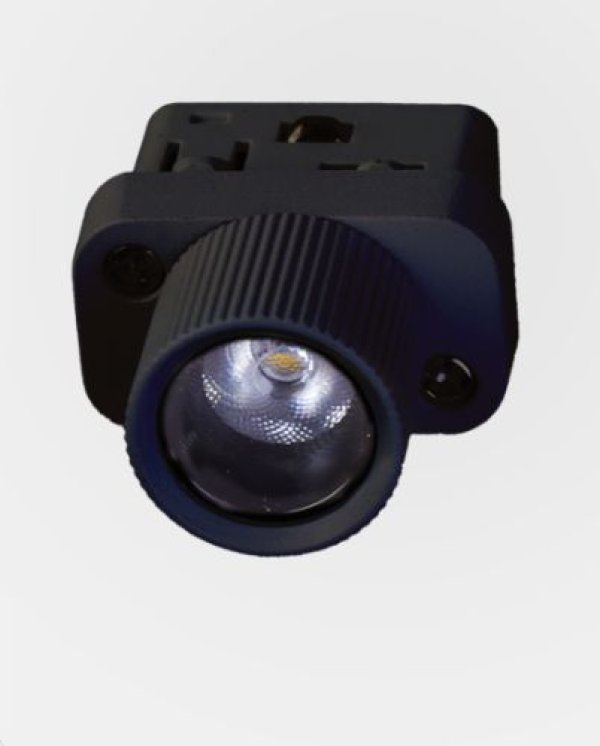 Led magnetni reflektor za okruglu šinu-spot točkica Snaga 3W 3000K- crna