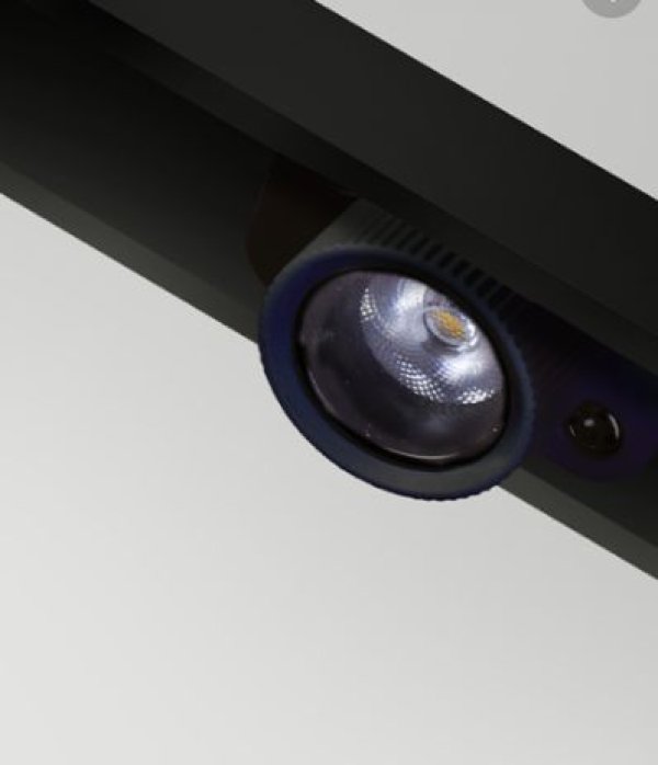 Led magnetni reflektor za okruglu šinu-spot točkica Snaga 3W 3000K- crna