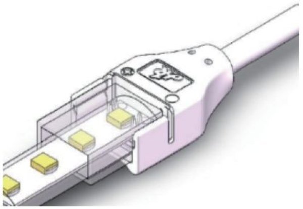 LED vodootporni konektor napajanje-traka SMD RGBW 12mm-5PIN IP67/68