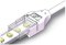 LED vodootporni konektor napajanje-traka SMD RGB 10mm-4PIN IP67/68