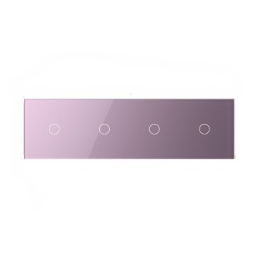 1 Tipka & 1 Tipka & 1 Tipka & 1 Tipka Stakleni Panel - ružičasta