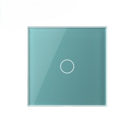 Stakleni panel jedna tipka  - zelena