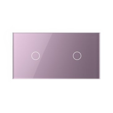 1 Tipka & 1 Tipka Stakleni panel – ružičasta