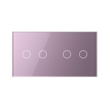 2 Tipke & 2 Tipke Stakleni panel – ružičasta