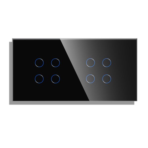 Dvostruki stakleni panel 8g(4+4) 86*157- crna