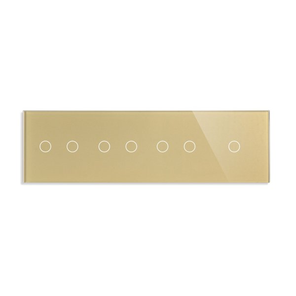 Četverostruki stakleni panel 7g(2+2+2+1) 86*299- zlatna