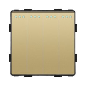Modul / Četveropolni prekidač (meh) 4g1w 10A-zlatna