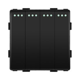 Modul / Četveropolni prekidač (meh) 4g1w 10A-crna