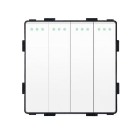 Modul / Četveropolni izmjenični prekidač (meh) 4g2w 10A-bijela