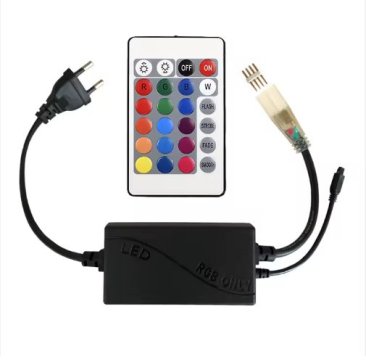 SET Kontroler + RF daljnski + konektor za 220V RGB traku