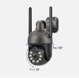 3MP PTZ WI-FI kamera leća 3,6mm - siva