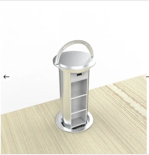 Livolo Smart izvlačna utičnica (Wireless) srebrna - prazna