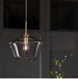 Stropna visilica staklena 38*26.5 cm 3000k
