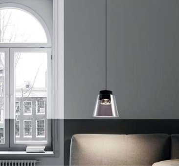 Stropna viseća LED svjetiljka Snaga 10W - crna