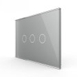 US 3 Tipke Stakleni panel - sivi
