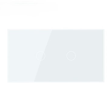 Stakleni Panel 4M 1 Tipka & 1 Tipka - bijeli