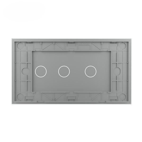 Stakleni Panel 4M 1 Tipka & 2 Tipke - sivi
