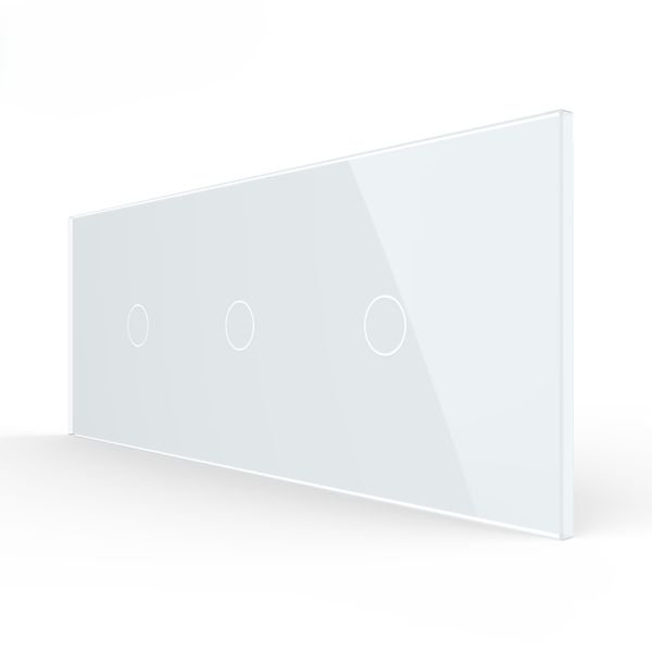 Stakleni Panel 7M 2 Tipke & 2 Tipke & 1 Tipka - bijeli