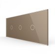 Stakleni Panel 7M 2 Tipke & 2 Tipke & 1 Tipka - zlatni