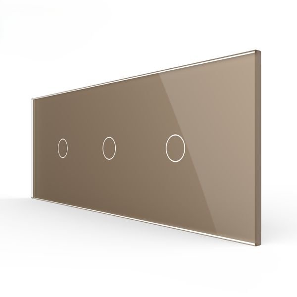 Stakleni Panel 7M 2 Tipke & 2 Tipke & 1 Tipka - zlatni