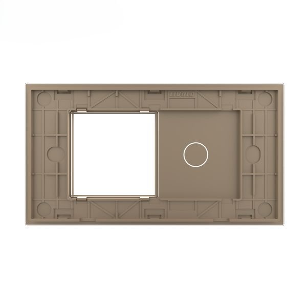Stakleni Panel 4M 1 Tipka & 1 Okvir - zlatni