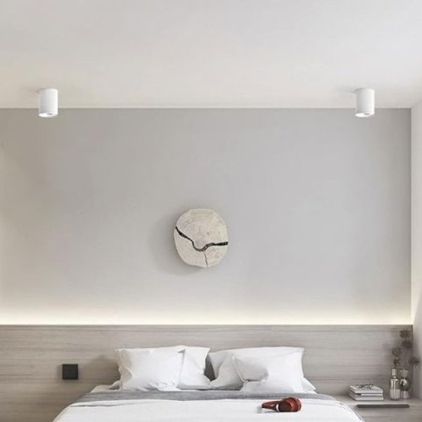 LED nadgradna lampa C GU10 80x85mm 