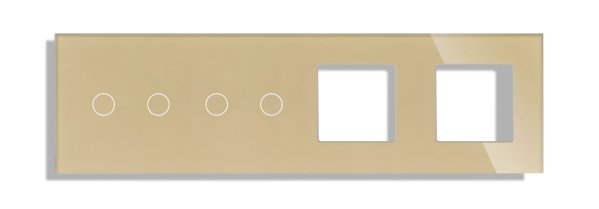 2 Tipke & 2 Tipke & 1 Okvir & 1 Okvir Stakleni panel 86*299- zlatna