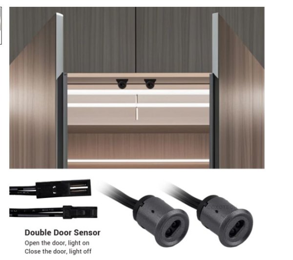 LED senzor cabinet za dupla vrata 12-24VDC 60W/100W 12*14mm