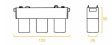SLIM Led magnetni reflektor-3 tube Snaga 6W - crna