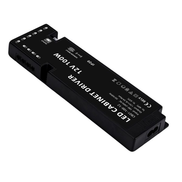 LED cabinet driver 100W 12V 180-240V AC 200*60*20mm