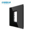 Stakleni okvir 1M 22.5*45mm 80*80mm- crna