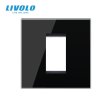 Stakleni okvir 1M 22.5*45mm 80*80mm- crna
