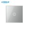Stakleni panel ZVONO jedna tipka - sivaDimenzija: 80mm*80mm