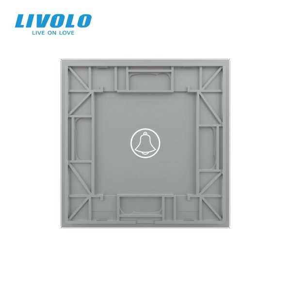 Stakleni panel ZVONO jedna tipka - sivaDimenzija: 80mm*80mm